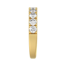 Load image into Gallery viewer, 14K YELLOW GOLD 1.00CT ROUND DIAMOND LADIES BAND
