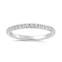 Load image into Gallery viewer, 14K WHITE GOLD 1/4CT ROUND DIAMOND LADIES BAND
