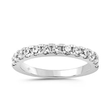 Load image into Gallery viewer, 14K WHITE GOLD 1/2CT ROUND DIAMOND LADIES BAND
