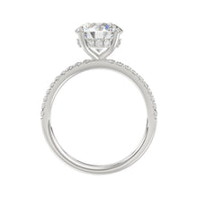 Load image into Gallery viewer, 14K WHITE GOLD 2 1/4CT ROUND DIAMOND LADIES RING (CENTER STONE ROUND DIAMOND 2CT)
