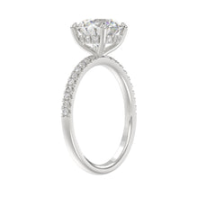 Load image into Gallery viewer, 14K WHITE GOLD 2 1/4CT ROUND DIAMOND LADIES RING (CENTER STONE ROUND DIAMOND 2CT)
