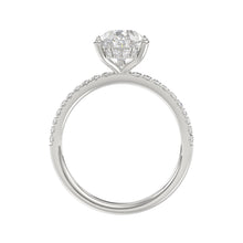 Load image into Gallery viewer, 14K WHITE GOLD 2 3/4CT ROUND/PEAR DIAMOND LADIES RING (CENTER STONE PEAR DIAMOND 2CT)
