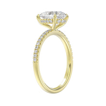 Load image into Gallery viewer, 14K YELLOW GOLD 2 3/4CT ROUND/PEAR DIAMOND LADIES RING (CENTER STONE PEAR DIAMOND 2CT)
