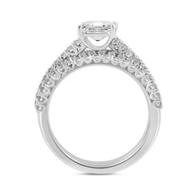 Load image into Gallery viewer, 14K WHITE GOLD 1 3/4CT ROUND/PRINCESS DIAMOND BRIDAL SET
