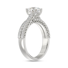 Load image into Gallery viewer, 14K WHITE GOLD 1 3/4CT ROUND DIAMOND BRIDAL SET (CENTER STONE ROUND DIAMOND 1CT)
