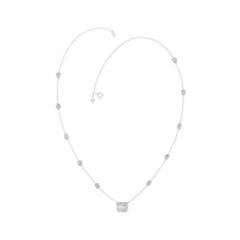 Load image into Gallery viewer, 14K WHITE GOLD 2 1/4CT ROUND/EMERALD DIAMOND LADIES NECKLACE
