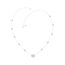 Load image into Gallery viewer, 14K WHITE GOLD 2 1/4CT ROUND/OVAL DIAMOND LADIES NECKLACE
