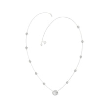 Load image into Gallery viewer, 14K WHITE GOLD 2 1/4CT ROUND/OVAL DIAMOND LADIES NECKLACE
