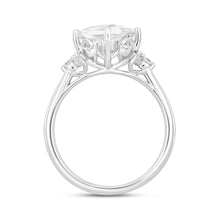 Load image into Gallery viewer, 14K WHITE GOLD 1 1/2CT ROUND DIAMOND BRIDAL SET (CENTER STONE PRINCESS DIAMOND 1CT)
