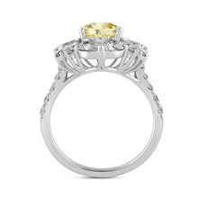 Load image into Gallery viewer, 14K WHITE GOLD 4 1/2CT ROUND/PEAR/MARQUISE DIAMOND LADIES RING (CENTER STONE PEAR DIAMOND 2.00CT)

