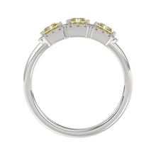 Load image into Gallery viewer, 14K WHITE GOLD 1 3/4CT ROUND/RADIANT YELLOW DIAMOND LADIES RING
