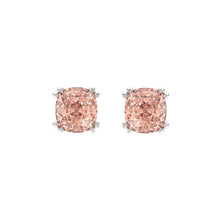 Load image into Gallery viewer, 14K WHITE GOLD 2.00CT PINK CUSHION DIAMOND LADIES EARRINGS
