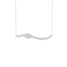 Load image into Gallery viewer, 14K WHITE GOLD 3/4CT ROUND/OVAL DIAMOND LADIES NECKLACE
