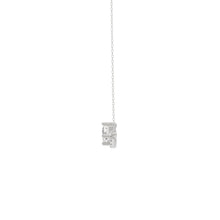 Load image into Gallery viewer, 14K WHITE GOLD 3/4CT ROUND/LOZELGE DIAMOND LADIES NECKLACE
