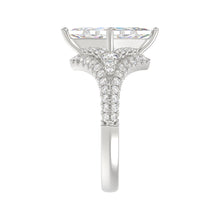 Load image into Gallery viewer, 14K WHITE GOLD 3 3/4CT ROUND/PRINCESS DIAMOND LADIES RING
