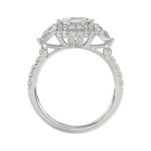 Load image into Gallery viewer, 14K WHITE GOLD 2.00CT ROUND/PEAR/OCTAGON STEP CUT DIAMOND LADIES RING
