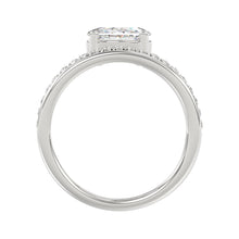 Load image into Gallery viewer, 14K WHITE GOLD 1 1/4CT ROUND/OVAL DIAMOND LADIES RING
