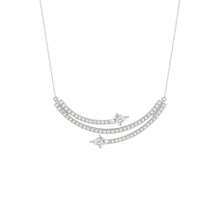 Load image into Gallery viewer, 14K WHITE GOLD 1 1/2CT ROUND/LOZENGE DIAMOND LADIES NECKLACE
