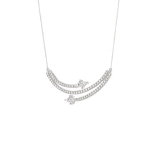 Load image into Gallery viewer, 14K WHITE GOLD 1 1/2CT ROUND/LOZENGE DIAMOND LADIES NECKLACE
