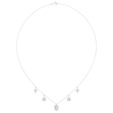 Load image into Gallery viewer, 14K WHITE GOLD 3 1/2CT PEAR/HEXAGON/LOZENGE DIAMOND LADIES NECKLACE
