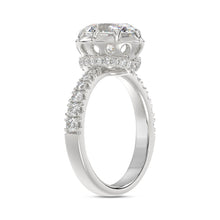 Load image into Gallery viewer, 14K WHITE GOLD 2 1/2CT ROUND/OVAL DIAMOND LADIES RING (CENTER STONE OVAL DIAMOND 2CT)
