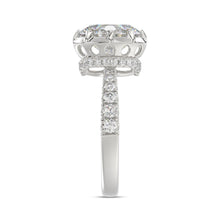 Load image into Gallery viewer, 14K WHITE GOLD 2 1/2CT ROUND/OVAL DIAMOND LADIES RING (CENTER STONE OVAL DIAMOND 2CT)
