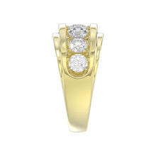Load image into Gallery viewer, 14K YELLOW GOLD 3.00CT ROUND DIAMOND MEN&#39;S RING
