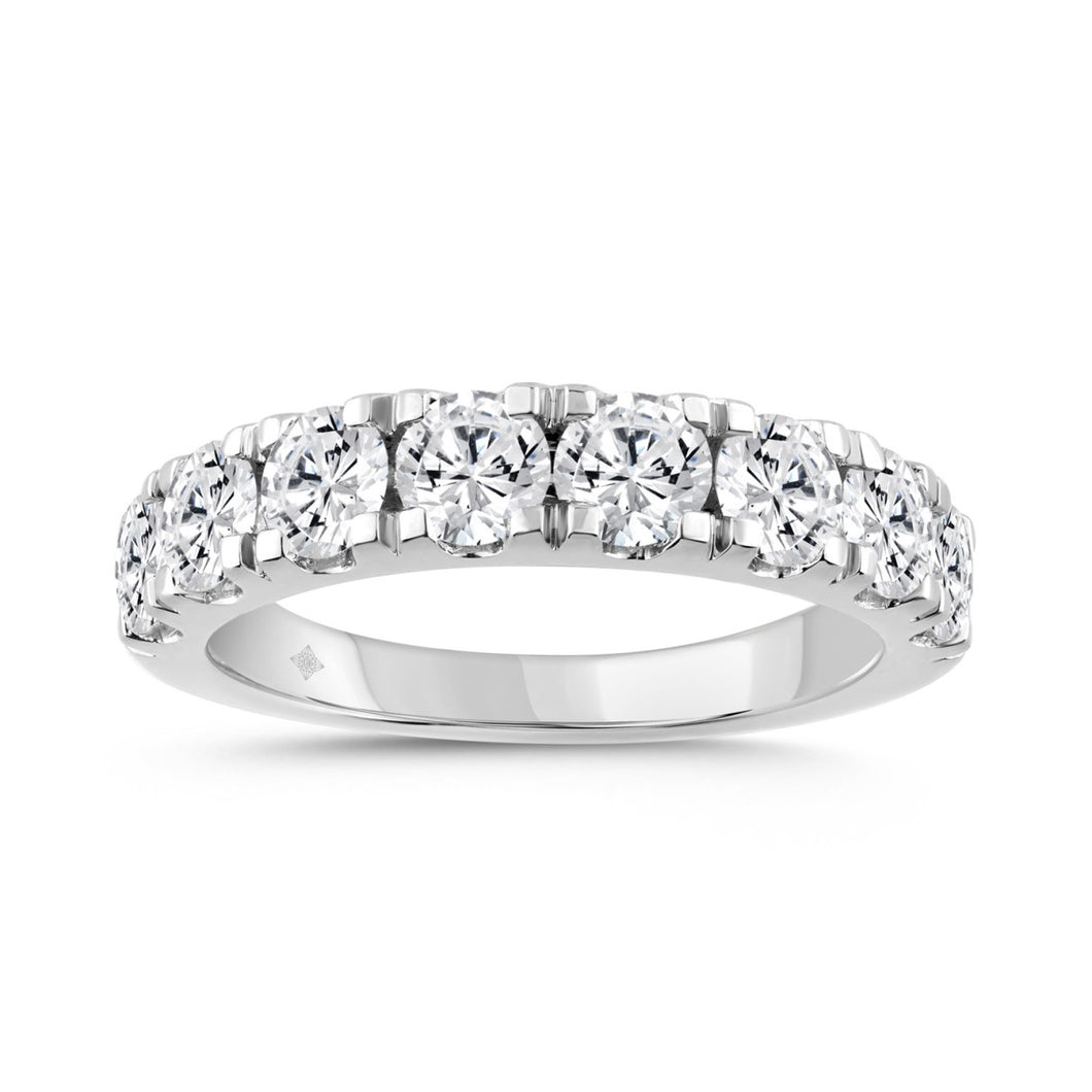 14K WHITE GOLD GOLD 2.00CT ROUND DIAMOND LADIES BAND