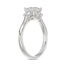 Load image into Gallery viewer, 14K WHITE GOLD 1.00CT PRINCESS/ROUND DIAMOND LADIES RING (CENTER STONE PRINCESS DIAMOND 3/4CT)
