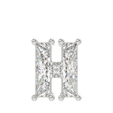 Load image into Gallery viewer, 10K WHITE GOLD 1 1/3CT FANCY CUT ALPHABET DIAMOND LADIES PENDANT WITH CHAIN
