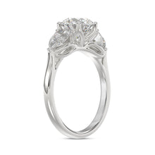 Load image into Gallery viewer, 14K WHITE GOLD 2 1/3CT ROUND/PEAR DIAMOND LADIES RING (CENTER STONE ROUND DIAMOND 1 1/4CT)
