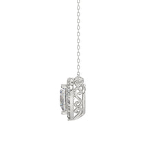 Load image into Gallery viewer, LADIES NECKLACE 1 1/4CT ROUND DIAMOND 14K WHITE GOLD (CENTER STONE HEART DIAMOND 1CT)
