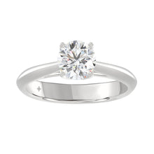 Load image into Gallery viewer, LADIES SOLITAIRE RING 1CT ROUND DIAMOND 14K WHITE GOLD
