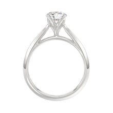 Load image into Gallery viewer, LADIES SOLITAIRE RING 1CT ROUND DIAMOND 14K WHITE GOLD
