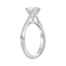 Load image into Gallery viewer, LADIES SOLITAIRE RING 1CT ROUND DIAMOND 14K WHITE GOLD
