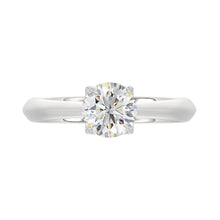Load image into Gallery viewer, LADIES SOLITAIRE RING 1CT ROUND DIAMOND 14K WHITE GOLD

