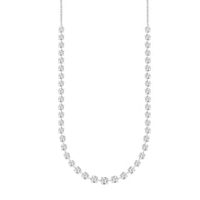 Load image into Gallery viewer, LADIES NECKLACE 13CT ROUND DIAMOND 14K WHITE GOLD
