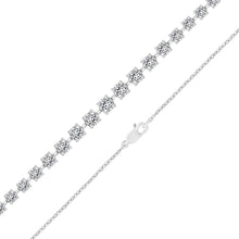 Load image into Gallery viewer, LADIES NECKLACE 13CT ROUND DIAMOND 14K WHITE GOLD
