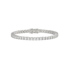 Load image into Gallery viewer, LADIES BRACELET 5CT ROUND DIAMOND 14K WHITE GOLD
