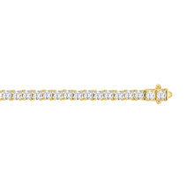 Load image into Gallery viewer, LADIES BRACELET 5CT ROUND DIAMOND 14K YELLOW GOLD

