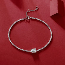 Load image into Gallery viewer, Moissanite 1CT Emerald Cut Tennis Bracelet for Women Men
