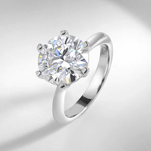 Moissanite 3CT Diamond Engagement Ring 925 Silver Wedding