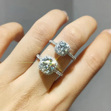 Load image into Gallery viewer, moissanite Rings: Brilliant 1CT, 2CT, 3CT
