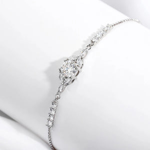 Moissanite 1CT Bracelets for Women Adjustable Bracelet Girls Birthday