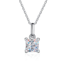 Load image into Gallery viewer, Moissanite 1.2CT Pendant necklace for Women Princess Cut Party Bitthday Gift Jewelry
