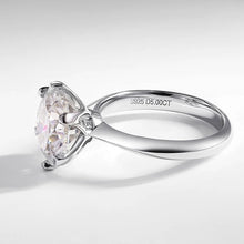 Load image into Gallery viewer, Moissanite 3CT Diamond Engagement Ring 925 Silver Wedding
