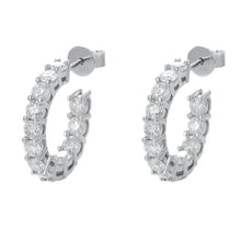 Load image into Gallery viewer, Moissanite 2.6ct Hoop Earrings for Women Sparkling Full Diamond Jewelry Wholesale
