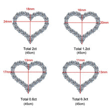 Load image into Gallery viewer, Moissanite Heart Necklace 0.3CT to 2CT for Women 925 Silver Diamonds Pendant
