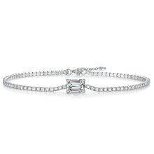 Load image into Gallery viewer, Moissanite 1CT Emerald Cut Tennis Bracelet for Women Men
