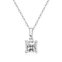 Load image into Gallery viewer, Moissanite 1.2CT Pendant necklace for Women Princess Cut Party Bitthday Gift Jewelry
